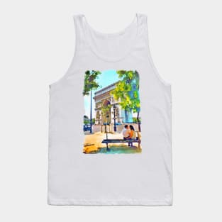 The Arc de Triomphe Paris Tank Top